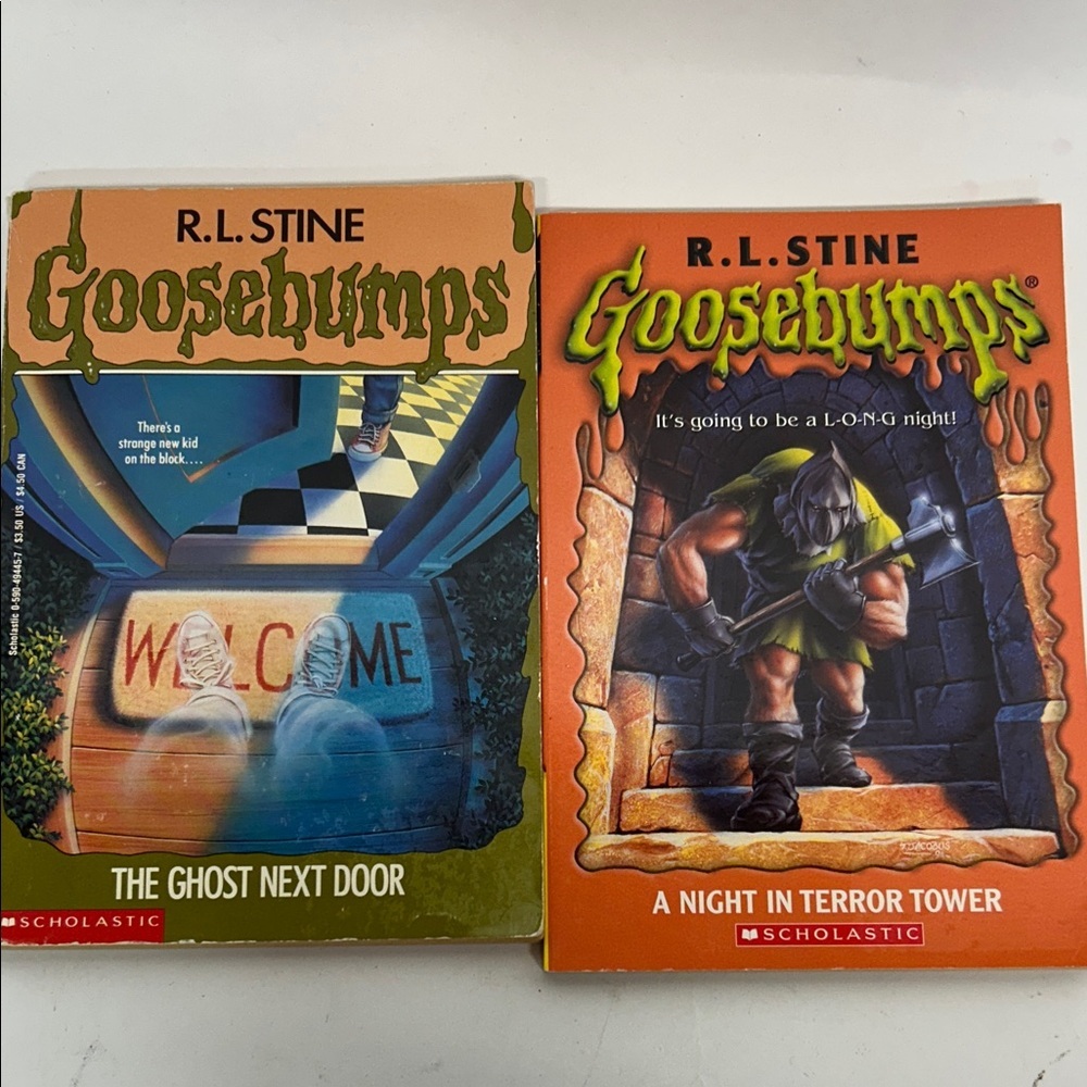 Goosebumps Books Set a night in terror tower the ghost next door